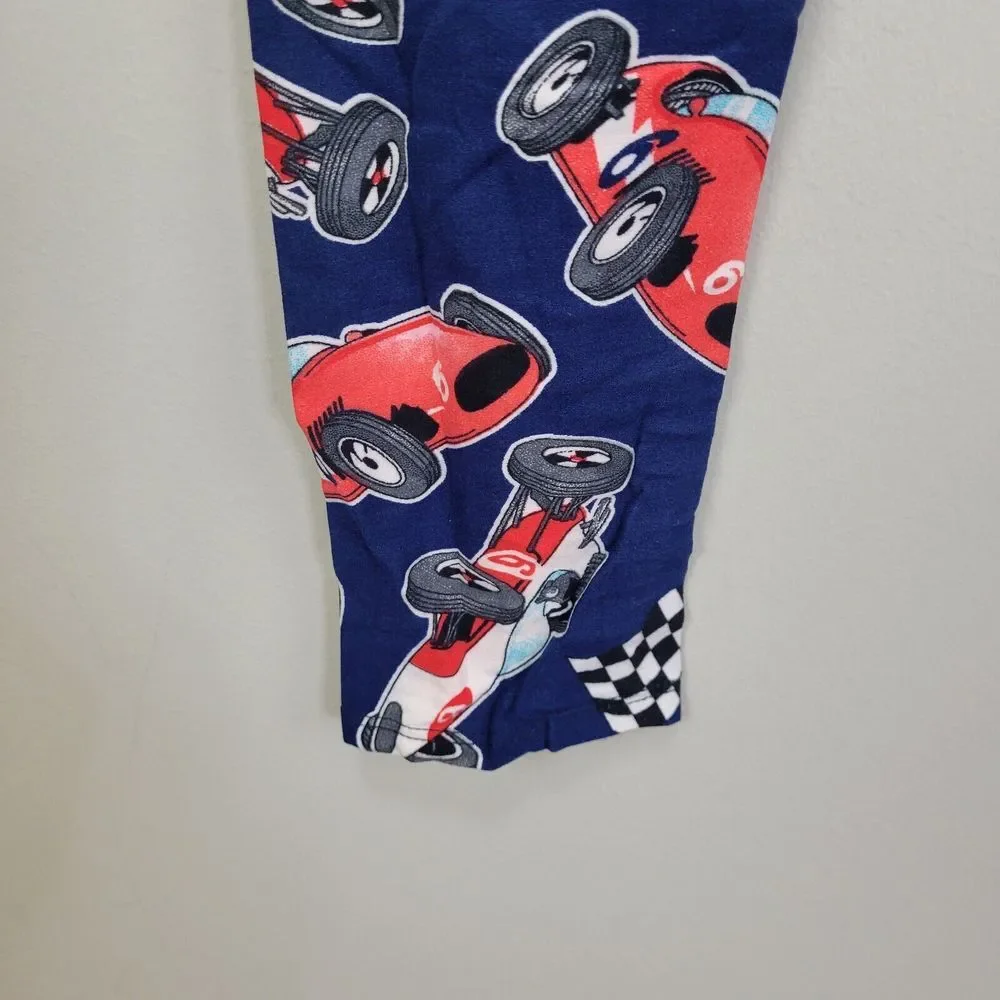 Zinati Race Car Themed Polyester Spandex‎ Ankle Leggings Plus Size OS